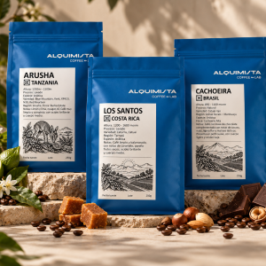 Pack degustación. Tres Paquetes café 250g.