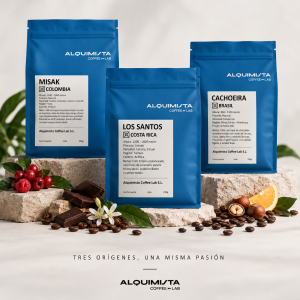 Pack degustación. Tres Paquetes café 250g.
